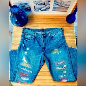 Avery Boyfriend Cut Destroyed Stitched Jeans